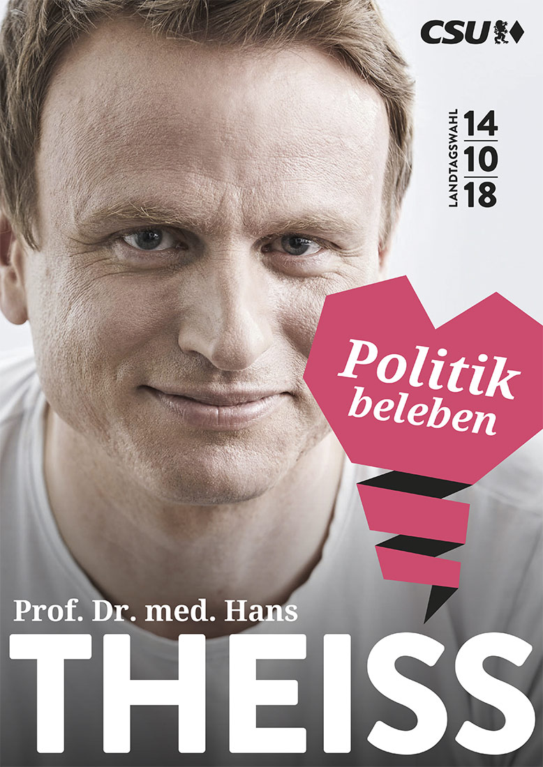 Plakat vom Politiker Hans Theiss | NIKKYMAIER - 14